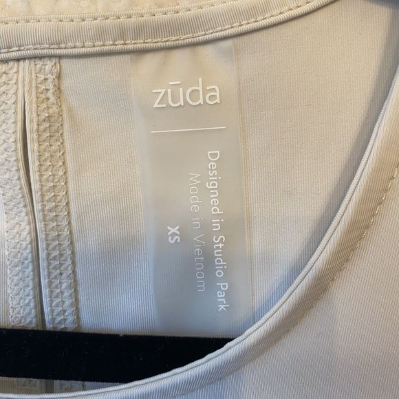 zuda Z-Sol Knit Tank Top With Mesh Detail-Gravity Grey XS NWOT - Picture 4 of 11